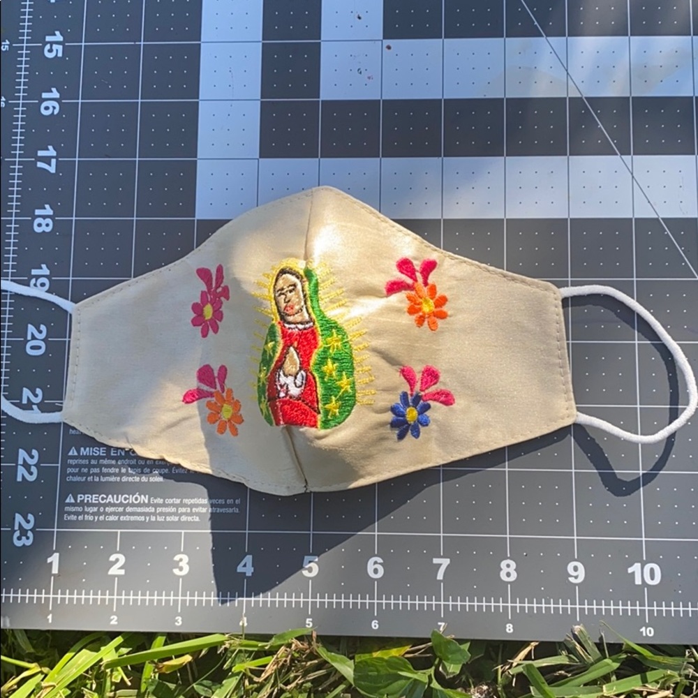 Mexican embroidery face mask